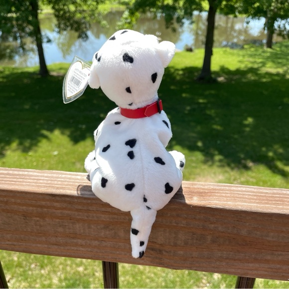 RETIRED TY Rescue Dalmatian w/Flag Beanie Babie September 11 2001 Memorial 9/11 - Picture 5 of 7